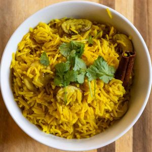 Mushroom Pilau Rice